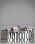Cartier Tank Must 29.5 mm x 22.0 mm Silver Dial Steel Bracelet WSTA0107 - WATCHXNYC