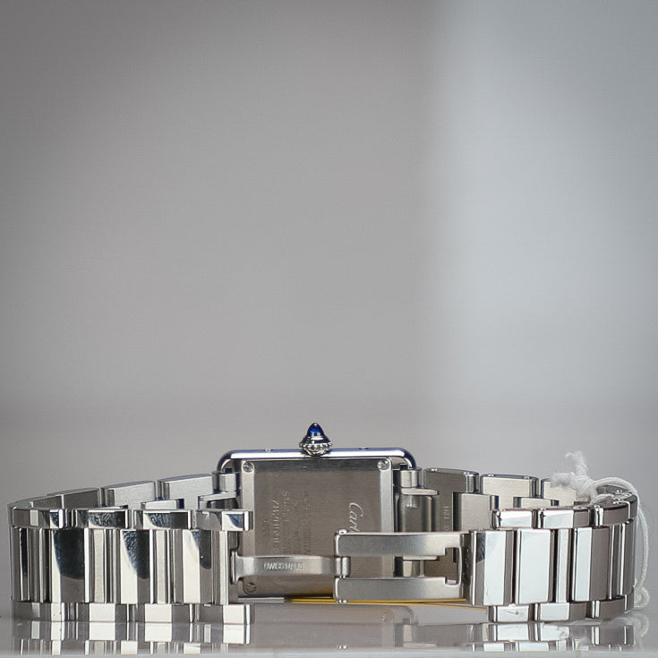 Cartier Tank Must 29.5 mm x 22.0 mm Silver Dial Steel Bracelet WSTA0107 - WATCHXNYC