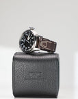 IWC Schaffhausen Big Pilot’s Watch Heritage 46.2  mm Black Dial Titanium Brown    Strap IW501004 - WATCHXNYC