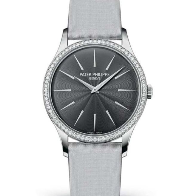 Patek Philippe 4897G-010 Calatrava 33mm Silver Dial White Gold - WATCHXNYC