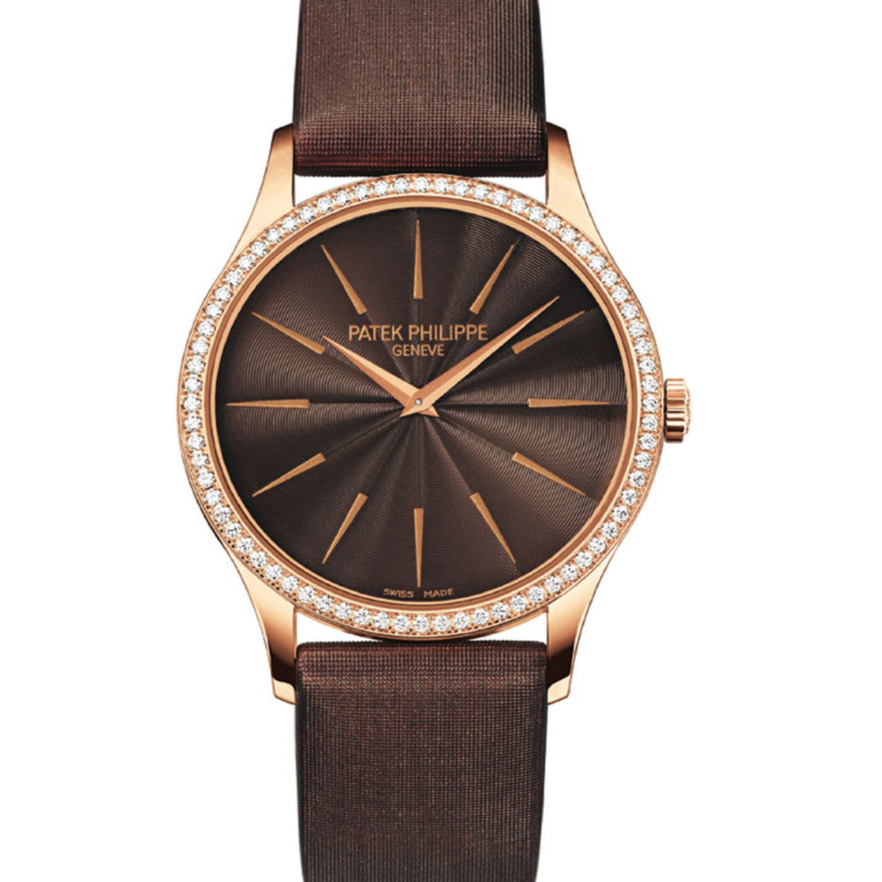 Patek Philippe 4897R-001 Calatrava 33mm Brown Dial Rose Gold - WATCHXNYC