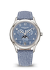 Patek Philippe Complications Blue Dial White Gold Leather Strap 38 mm 4946G-001
