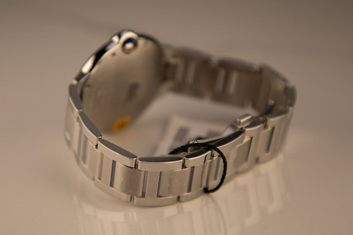 Cartier Ballon Bleu 40 mm Steel Silver Dial Bracelet WSBB0040 - WATCHXNYC