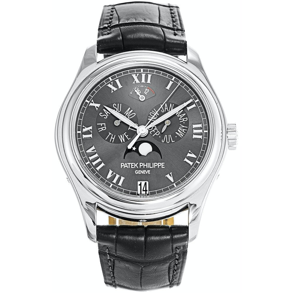 Patek Philippe Annual Calendar Complications 37mm Grey Dial Platinum 5056P-001 - WATCHXNYC