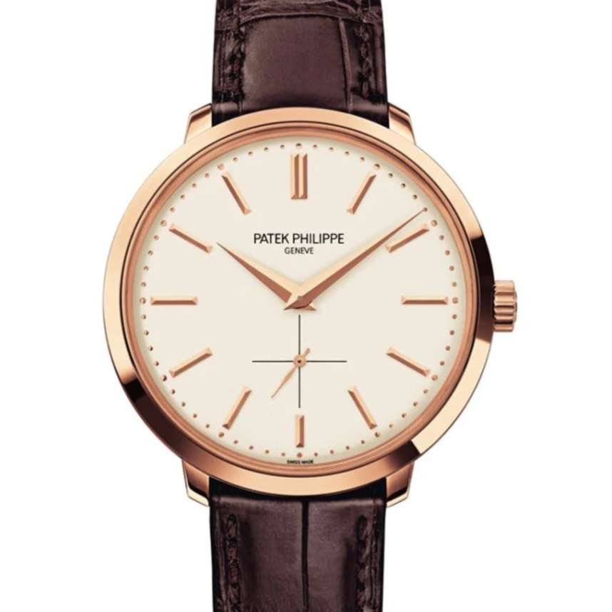 Patek Philippe 5123R-001 Calatrava 38mm Silver Dial Rose Gold - WATCHXNYC