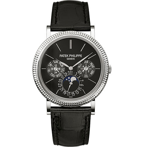 Patek Philippe 5139G-010 Grand Complications Moonphase 38mm Black Dial White Gold - WATCHXNYC