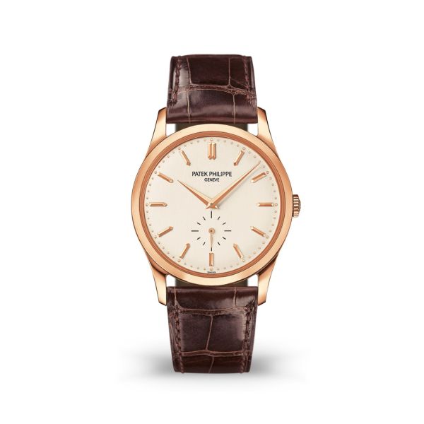 Patek Philippe Calatrava 37mm Silver Dial Rose Gold 5196R-001 - WATCHXNYC