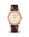 Patek Philippe Calatrava 37mm Silver Dial Rose Gold 5196R-001 - WATCHXNYC