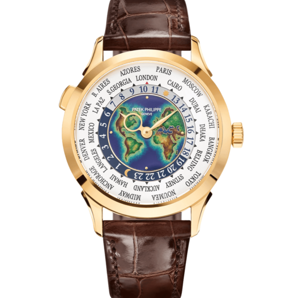 Patek Philippe 5231J-001 World Time Complications 40mm White Dial Yellow Gold - WATCHXNYC