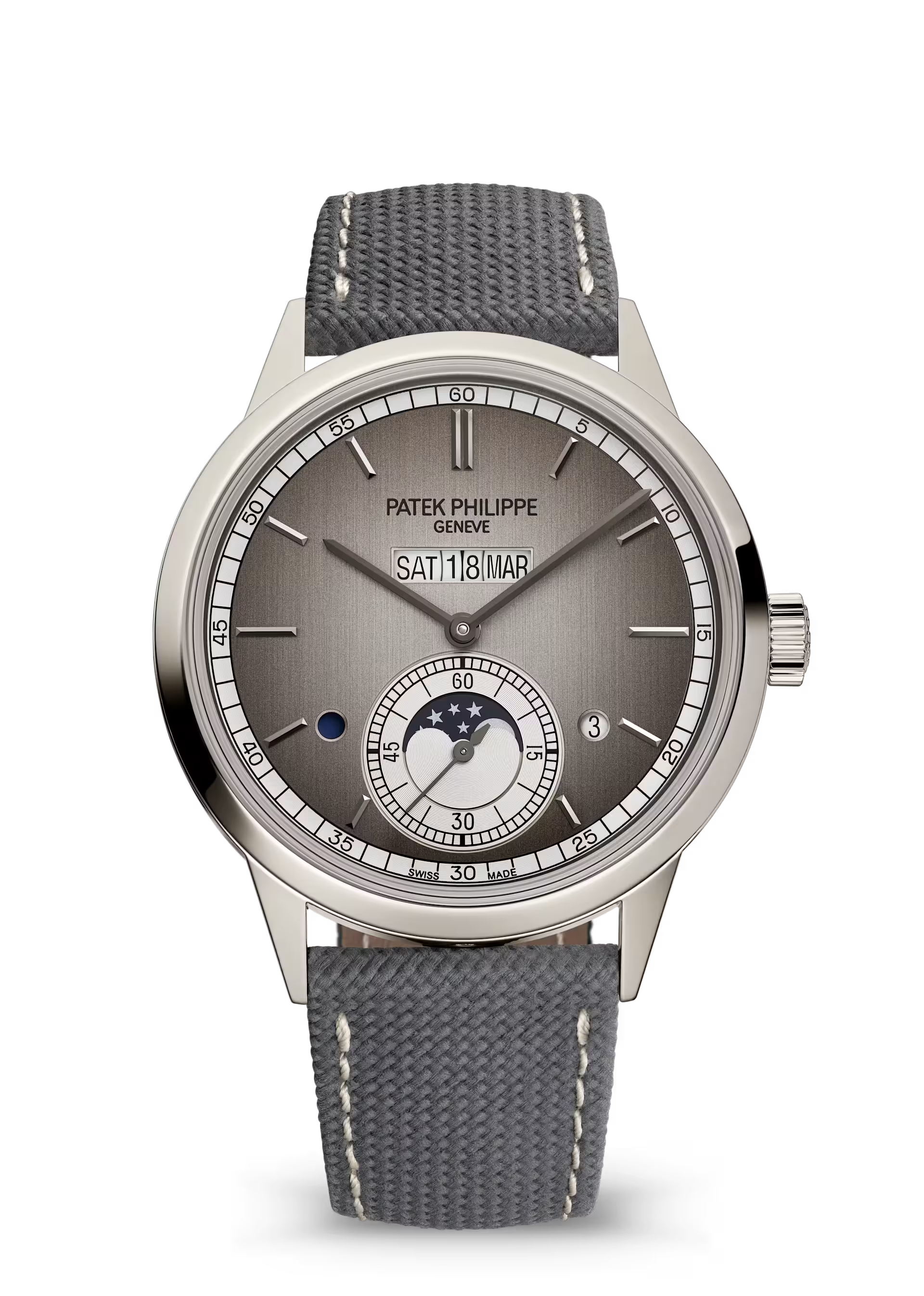 Patek Philippe Grand Complications Silver Dial Platinum Strap 41.3 mm 5236P-011 - WATCHXNYC