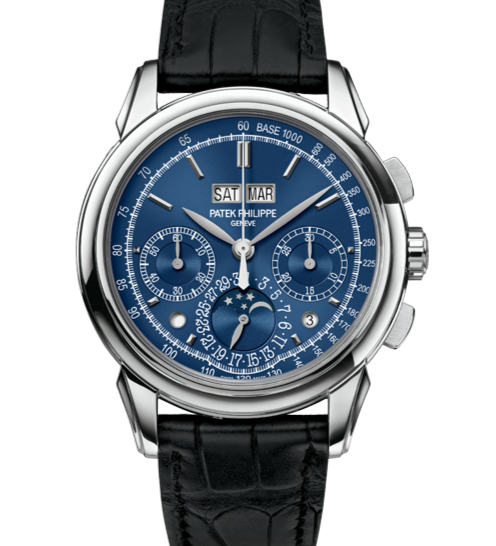 Patek Philippe 5270G-014 Perpetual Calendar Grand Complications 41mm Blue Dial White Gold - WATCHXNYC