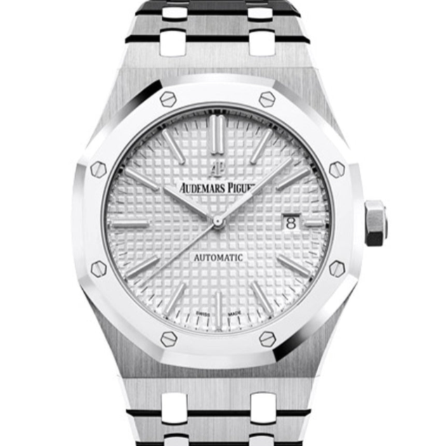 Audemars Piguet Royal Oak 41mm Rhodium-Toned Dial Titanium 15403IP.OO.1220IP.01 - WATCHXNYC