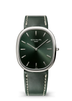 Patek Philippe Golden Ellipse Olive Dial White Gold Leather Strap 34.5mm 5738G-001