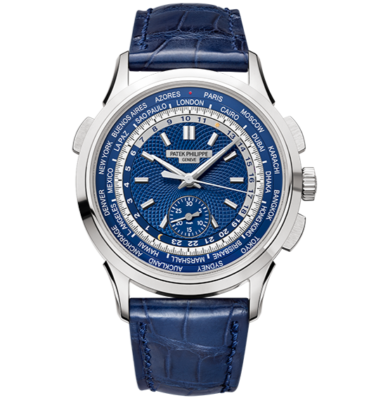Patek Philippe 5930G-001 Complications 39.5mm Blue Opaline Dial White Gold - WATCHXNYC
