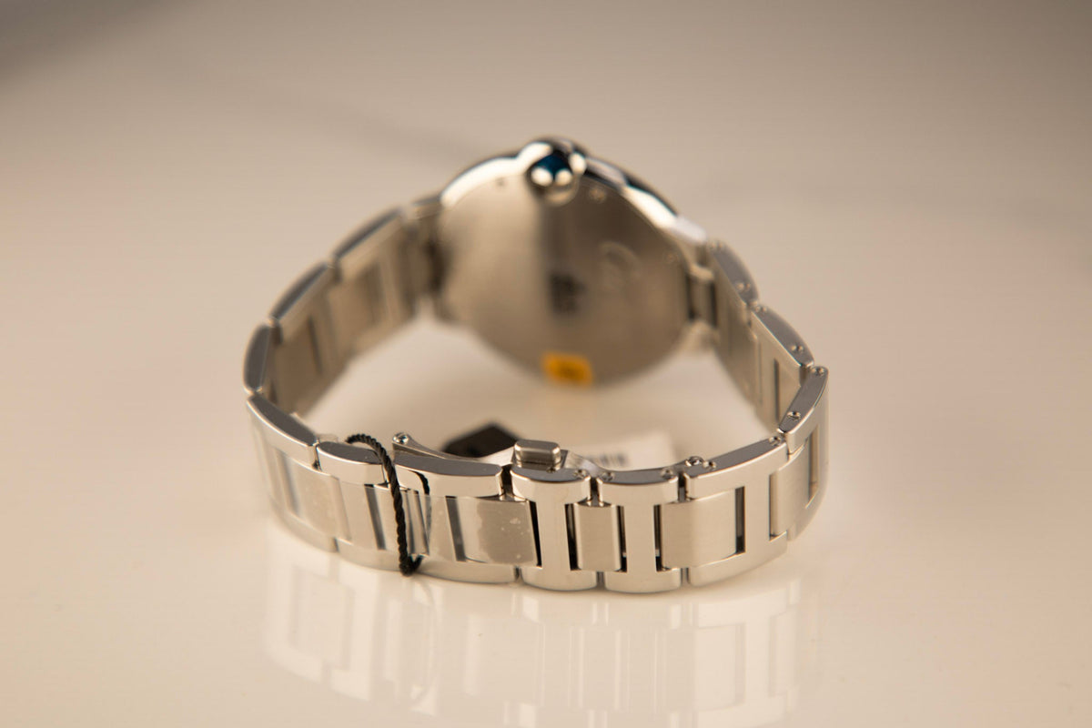 Cartier Ballon Bleu 40 mm Steel Silver Dial Bracelet WSBB0040 - WATCHXNYC