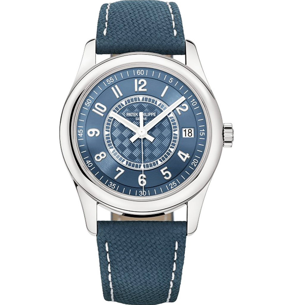 Patek Philippe 6007A-001 Calatrava 40mm Gray Blue Dial Stainless Steel - WATCHXNYC