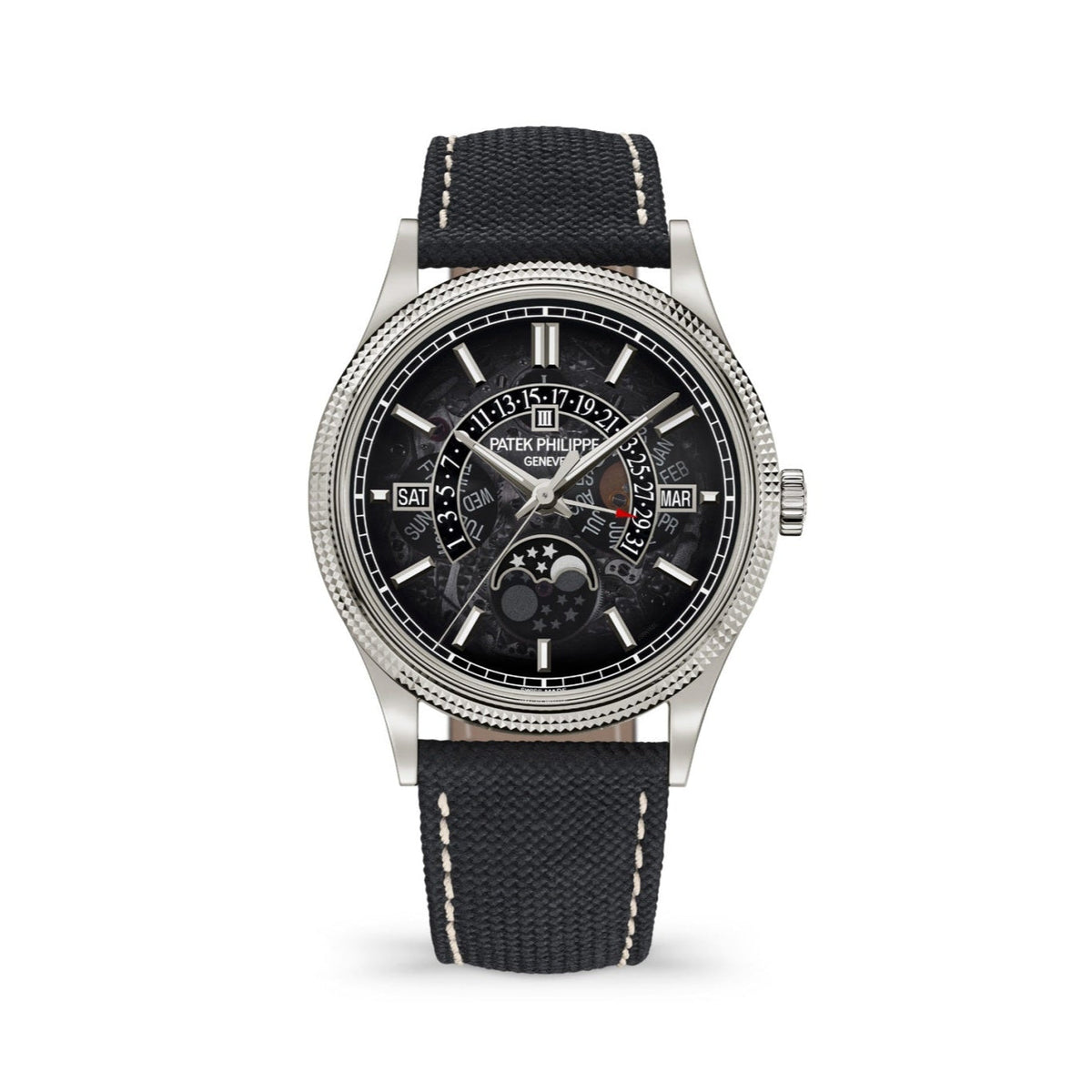 Patek Philippe Grand Complications 39.5mm Gray Dial White Gold 6159G-001 - WATCHXNYC