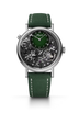 Breguet Tradition GMT 7067 Green Dial Platinum Green Rubber Strap 40 mm 7067PT/NM/5W601