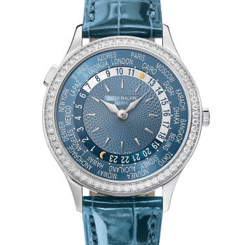 Patek Philippe Complications 36mm Blue Dial White Gold 7130G-014 - WATCHXNYC
