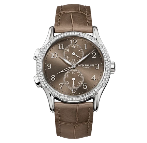 Patek Philippe Complications 35mm Brown Dial White Gold 7134G-001 - WATCHXNYC