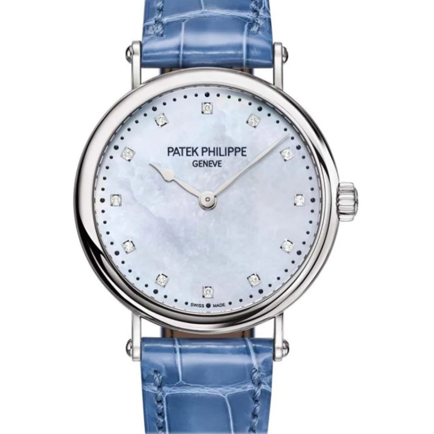 Patek Philippe 7200/50G-010 Calatrava 34.60mm Mother-Of-Pearl Dial White Gold - WATCHXNYC