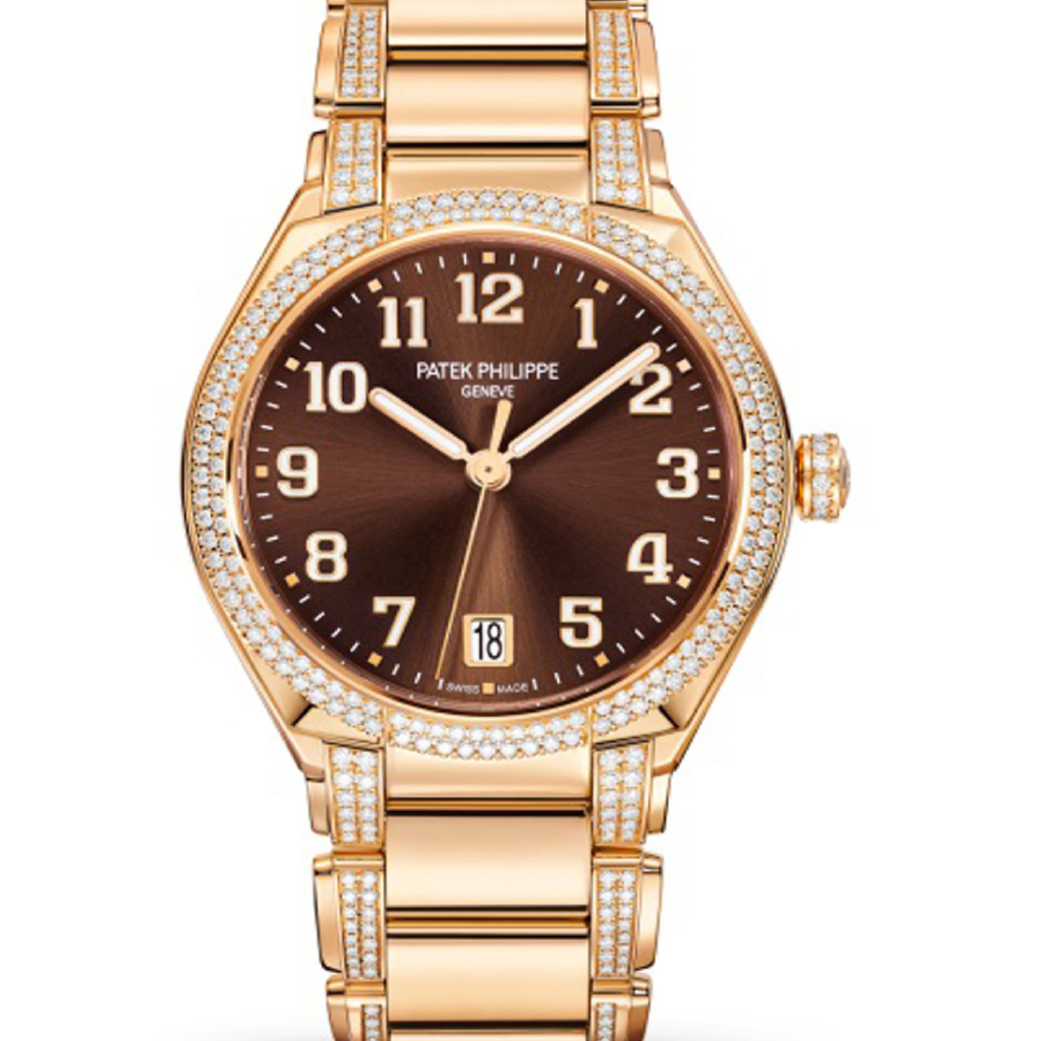 Patek Philippe 7300/1201R-010 Twenty~4 36mm Brown Sunburst Dial Rose Gold - WATCHXNYC