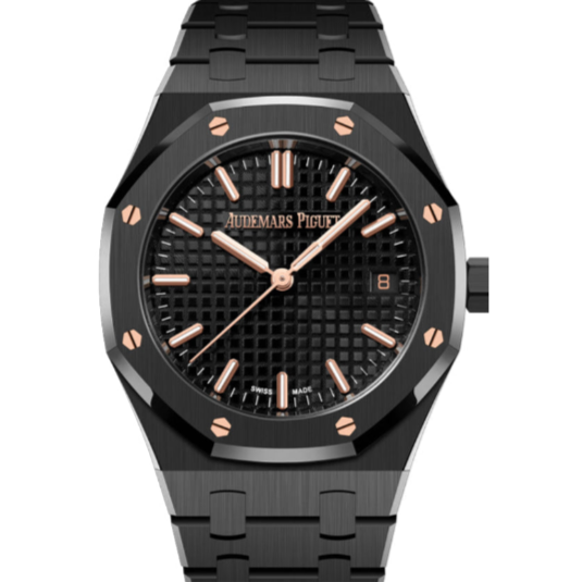 Audemars Piguet Royal Oak 34mm Black Dial Black Ceramic 77350CE.OO.1266CE.01.A - WATCHXNYC