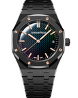 Audemars Piguet Bucci Royal Oak 34mm Rainbow Colored Sapphire Dial Black Ceramic 77350CE.OO.1266CE.02.A - WATCHXNYC