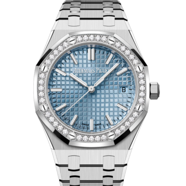 Audemars Piguet Royal Oak 34mm Ice Blue Dial Stainless Steel 77451ST.ZZ.1361ST.01 - WATCHXNYC