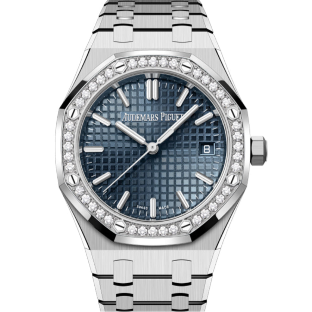 Audemars Piguet Royal Oak 34mm Bleu Nuit Nuage 50 Dial Stainless Steel 77451ST.ZZ.1361ST.02 - WATCHXNYC