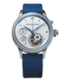 Greubel Forsey Nano Foudroyante White Gold 37.9 mm White Dial Blue Strap