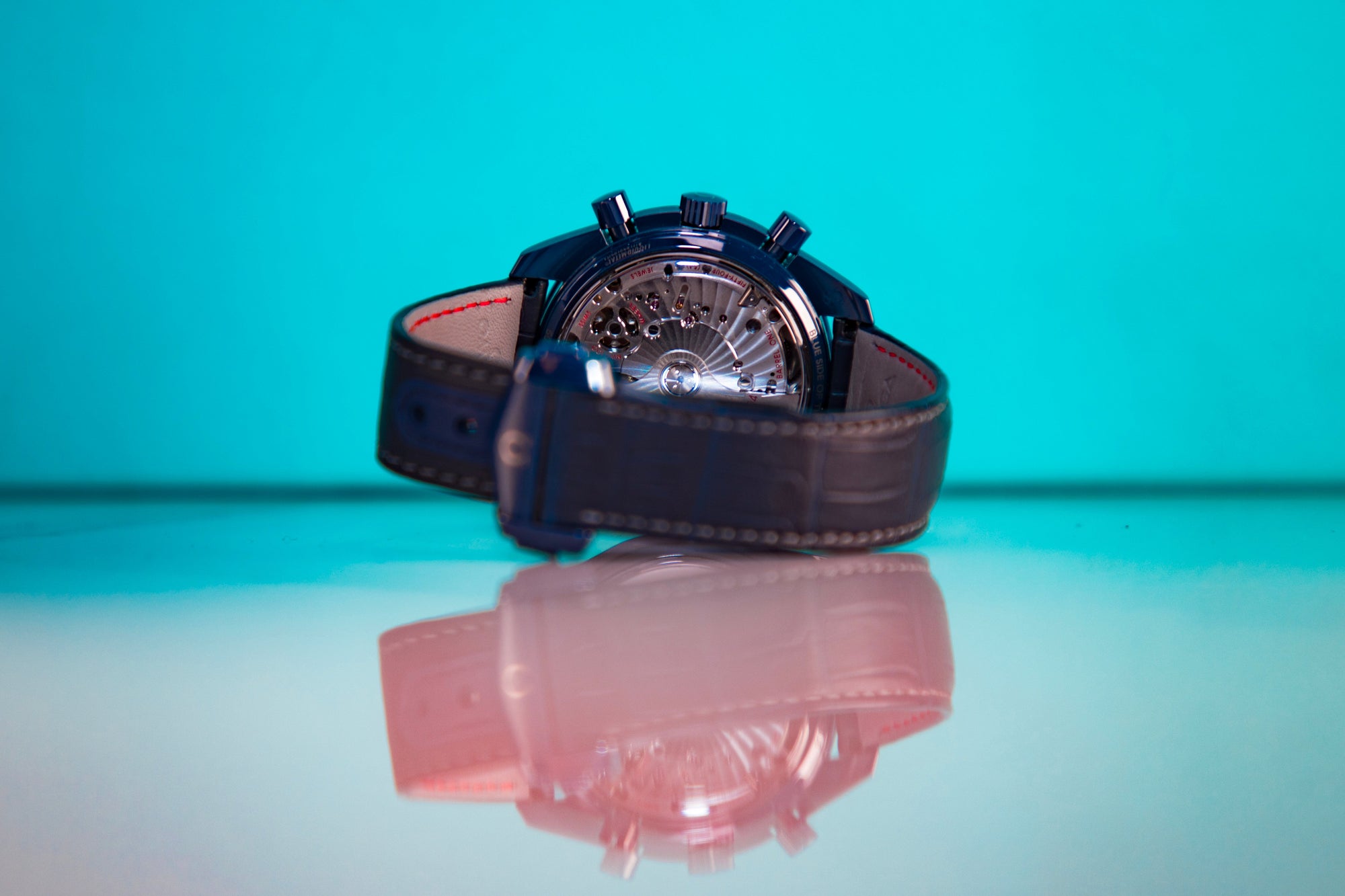 Omega Speedmaster  Moonphase  Blue Dial 44.25 mm  Blue ceramic Strap 304.93.44.52.03.001 - WATCHXNYC