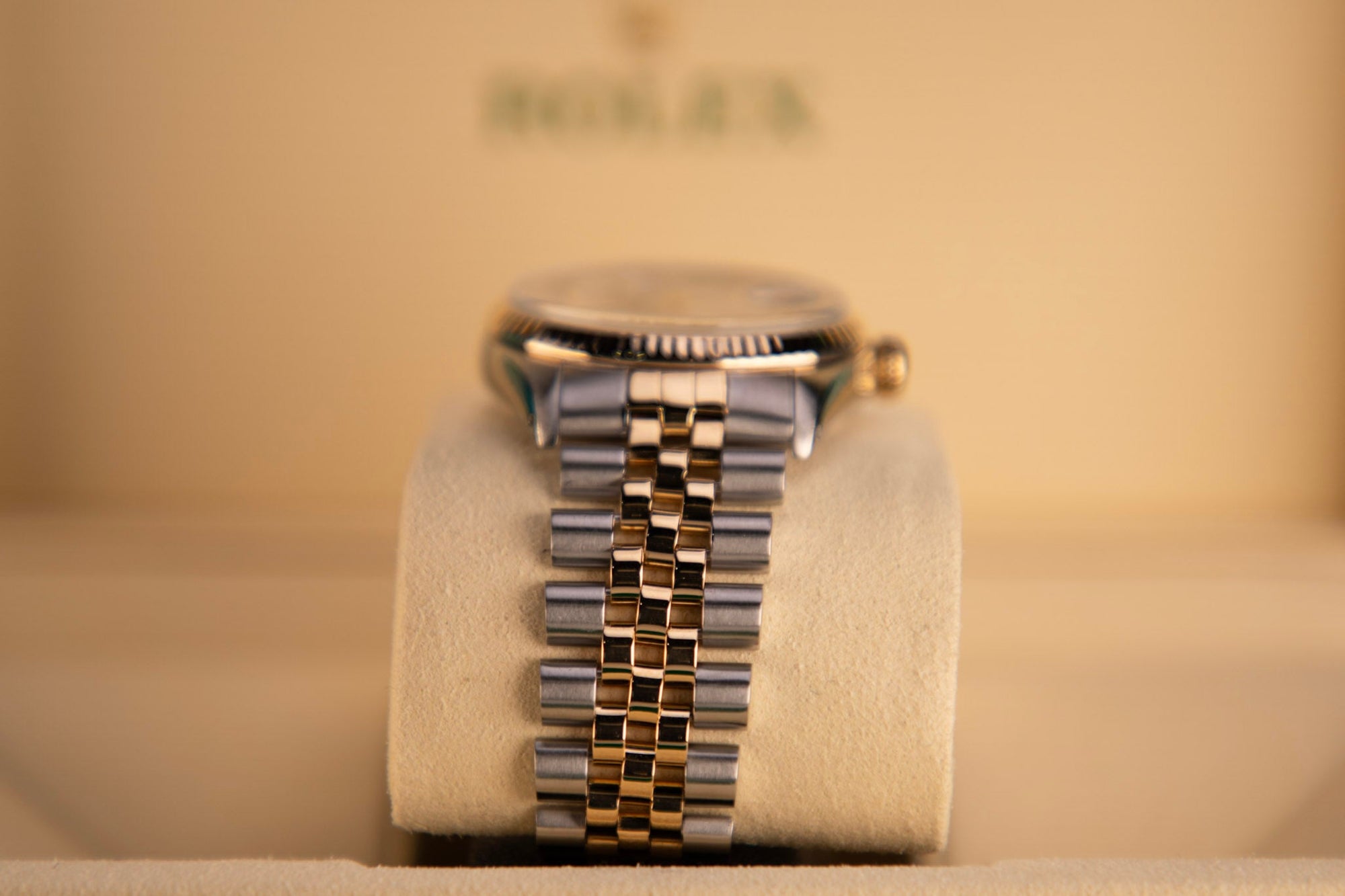 Rolex Datejust 36 36 mm White Mother-Of-Pearl Set With Diamonds Dial Oystersteel and 18k Yellow Gold Jubilee Bracelet 126233-0023 - WATCHXNYC