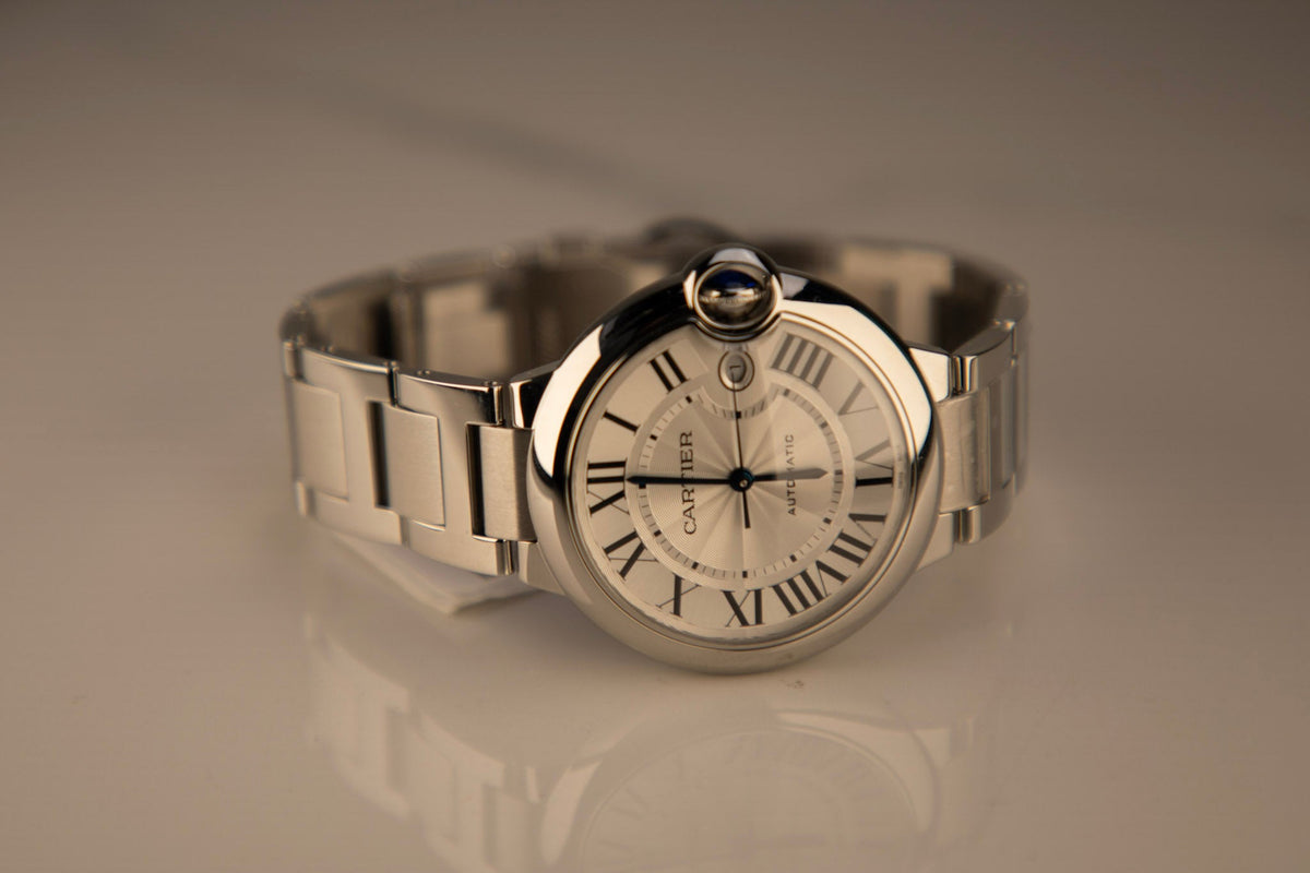 Cartier Ballon Bleu 40 mm Steel Silver Dial Bracelet WSBB0040 - WATCHXNYC