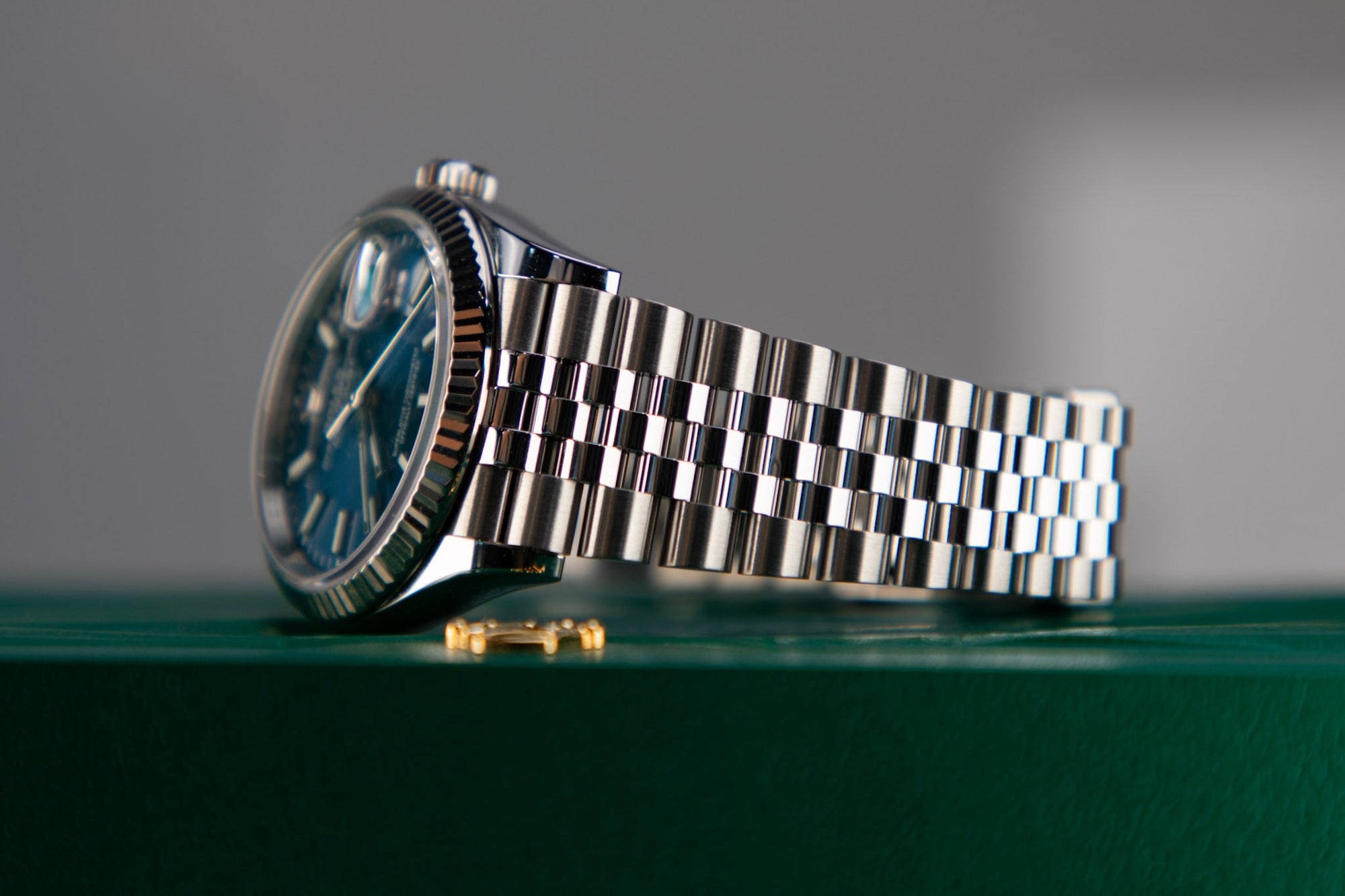 Rolex Datejust 36 36mm Bright Blue  Dial Oystersteel Jubilee Bracelet 126200-0005 - WATCHXNYC