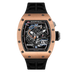 Richard Mille RM30-01 Rose Gold 42.7 mm x 50 mm Transparent Dial 18k Rose Gold Rubber Strap