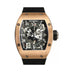 Richard Mille RM010 38 mm x 45 mm Transparent Dial 18k Rose Gold Rubber Strap
