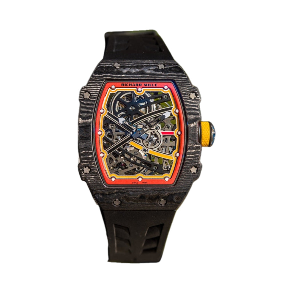 Richard Mille RM67-02 Alexander Zverev 38.7 mm x 47.52 mm Transparent Dial Carbon Fabric Strap - WATCHXNYC