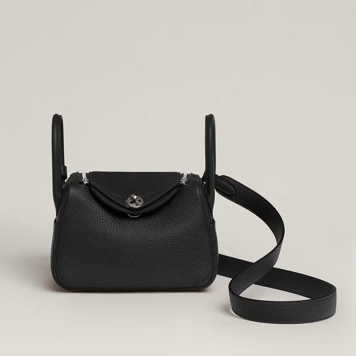 HERMES Mini Lindy Black Palladium Hardware - WATCHXNYC