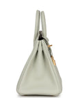 HERMES Birkin 25 Togo Gris Neve Gold Hardware - WATCHXNYC