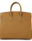 HERMES Birkin 25 Togo Natural Sable Gold Hardware - WATCHXNYC