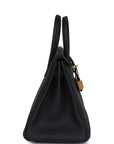 HERMES Birkin 25 Togo Black Gold Hardware - WATCHXNYC