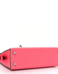 HERMES Mini Kelly 20 Epsom Rose Azalee Palladium Hardware - WATCHXNYC