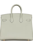 HERMES Birkin 25 Togo Gris Neve Gold Hardware - WATCHXNYC