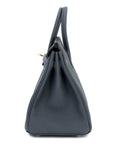 HERMES Birkin 25 Togo Gris Misty Permabrass Gold Hardware - WATCHXNYC