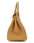 HERMES Birkin 25 Togo Natural Sable Gold Hardware - WATCHXNYC