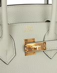 HERMES Birkin 25 Togo Gris Neve Gold Hardware - WATCHXNYC