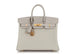 HERMES Birkin 25 Touch Matte Alligator Gris Perle Gold Hardware