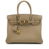 HERMES Birkin 25 Togo Beige Marfa Gold Hardware