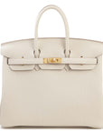 HERMES Birkin 25 Togo Craie Gold Hardware - WATCHXNYC